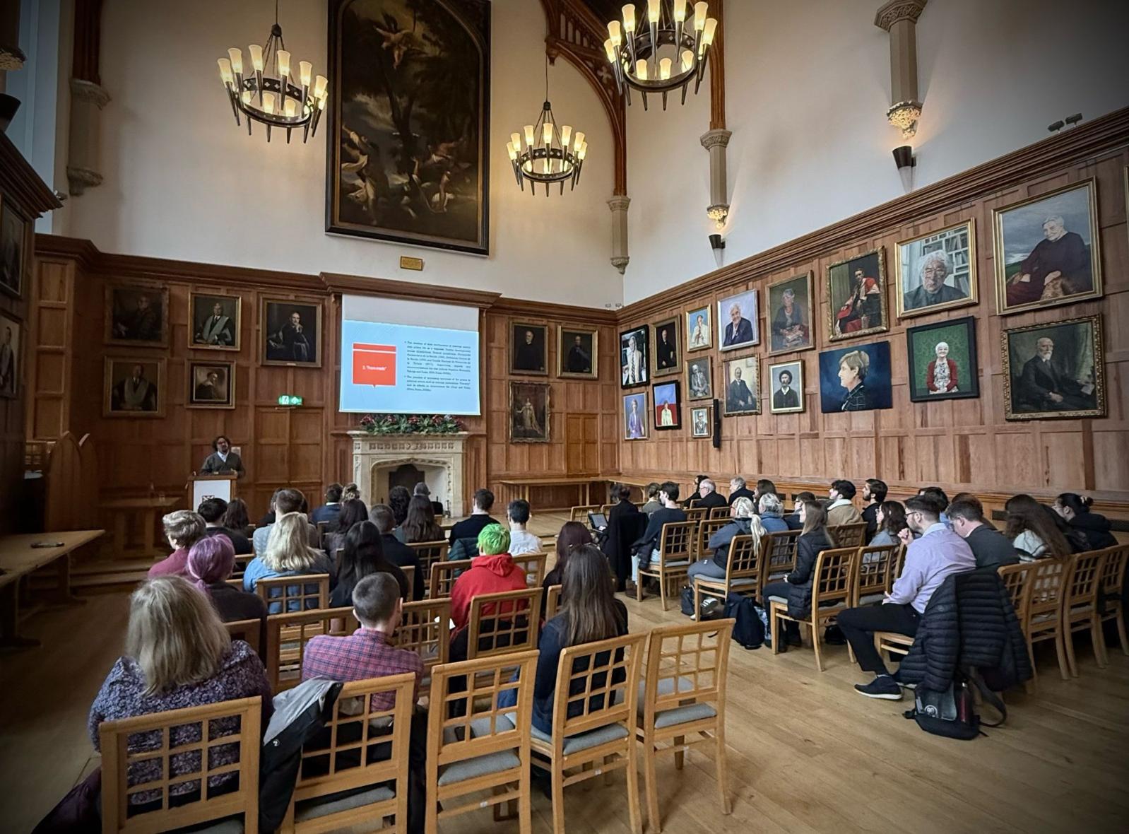 Picture of people attending the ICCJ annual lecture.